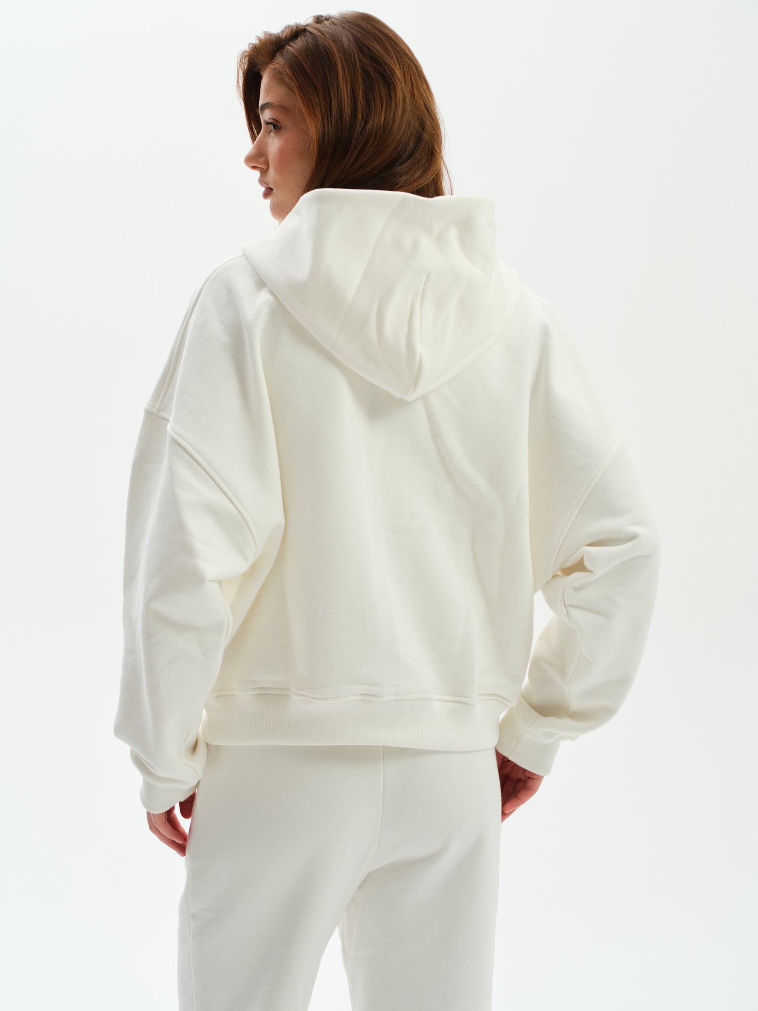 bluza dresowa biała